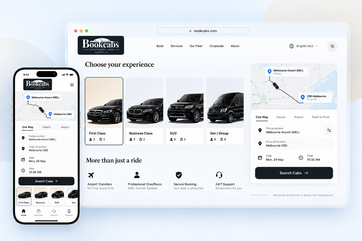 Bookcabs Australia Chauffeur Booking